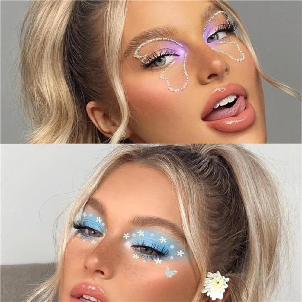 Face Gems, Face Jewels Hair Gems Stickers, Self Adhesive - Picture 5 of 7